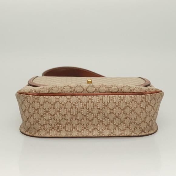 CELINE Macadam Canvas Hand Bag Pvc Beige Gold - Picture 9 of 13